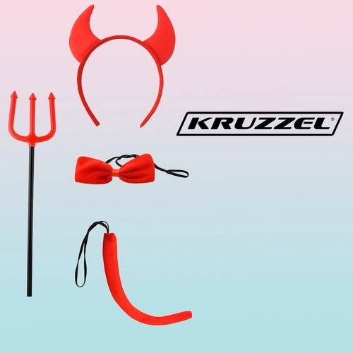 Duivel Kostuum - set van 4 stuks S22140