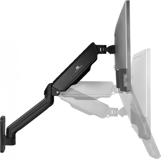 Lange dubbele arm bespaart ruimte