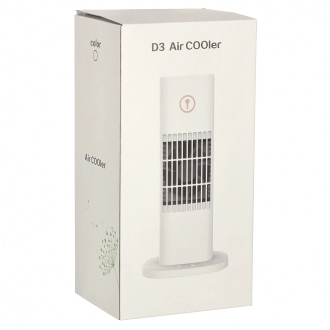 Draagbare witte ventilator en airconditioner met bevochtiger