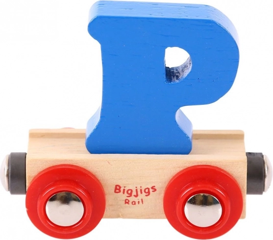 Wagon met letter P Bigjigs Rail