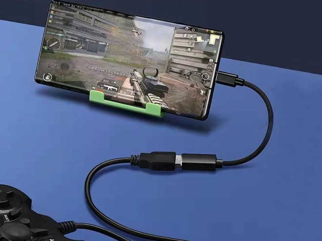 Adaptateur USB-C vers USB-A 3.0 OTG avec câble tressé