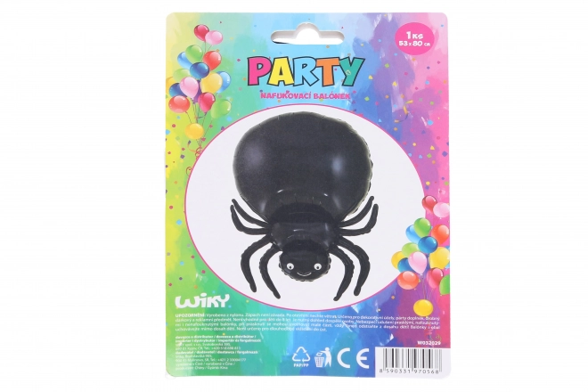 Opblaasbare ballon spin zwart - 53 x 80 cm