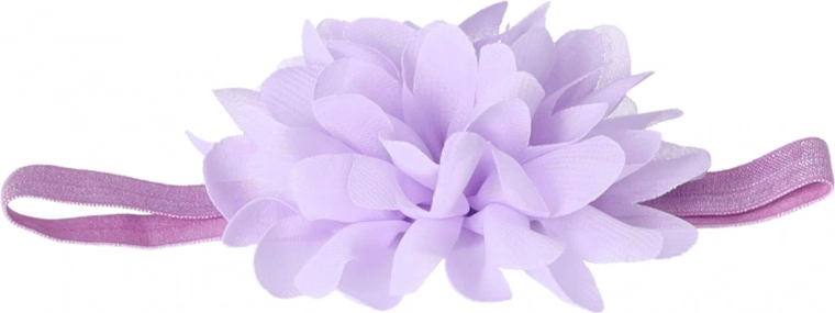 Roze haarband met bloemenmotief