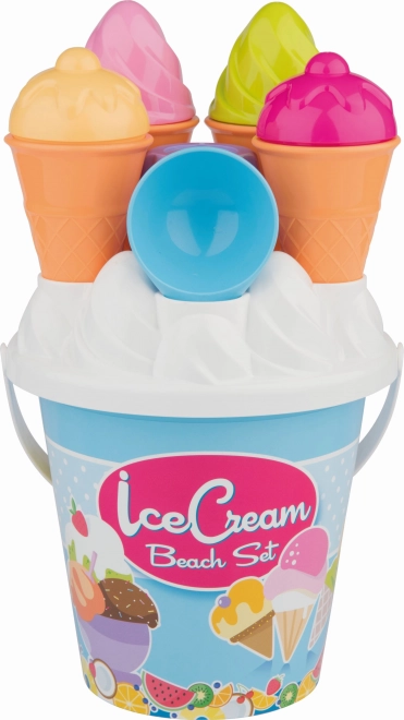 Androni middelgrote zandset met ijsjes – Blauw