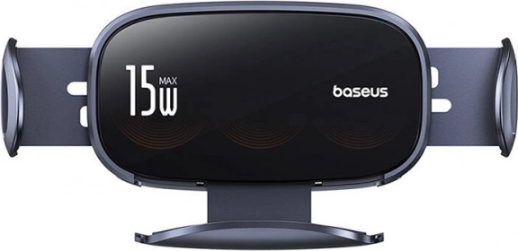 Car Mount with Wireless Charging BASEUS LightChaser 15W (black)
