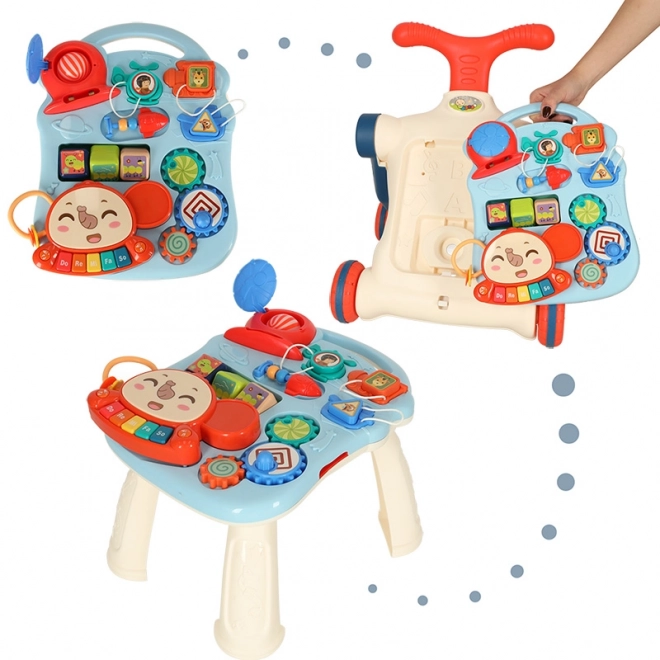 Multifunctionele kinderloopstoel en interactieve tafel 5-in-1