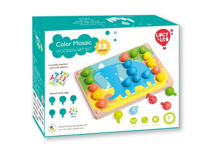 Mozaïek en naaien met pinnetjes