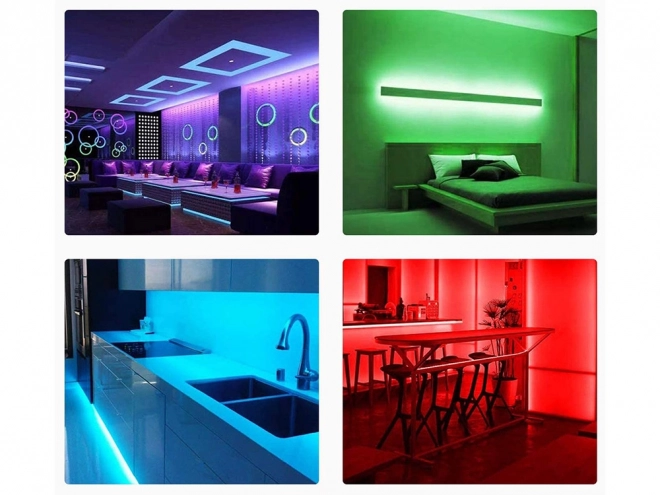 Led strip RGB waterproof set with remote control