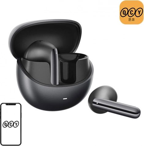 Écouteurs sans fil TWS QCY AilyBuds Pro HT10 avec ANC, noir