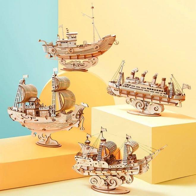 Cruiseschip - 3D houten bouwpakket