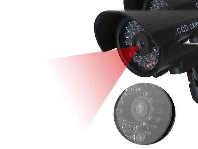 Realistic Outdoor Dummy Camera with Flashing LED