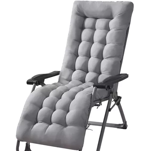 Gequilte kussen voor tuinligbed grijs 23490