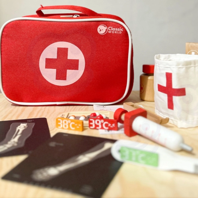 Doctor Playset with Wooden and Plastic Accessories