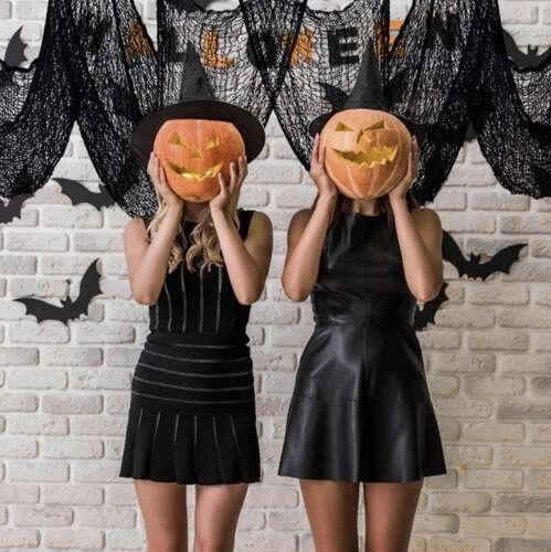 Halloweendecoratie spinnenweb 198 x 76 cm