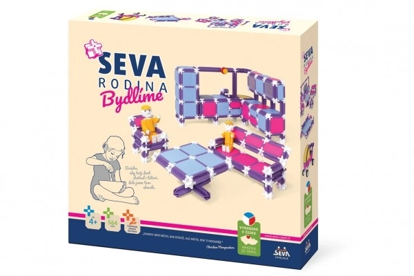 Kit de Construction SEVA FAMILLE Nous habitons en plastique 564 pièces dans une boîte 35x33x7cm