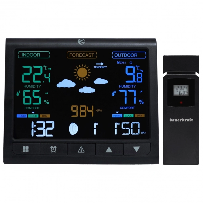 Wireless Weather Station with LCD Display and Outdoor Sensor