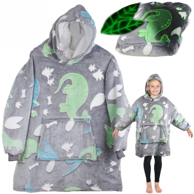 Lichtgevende sweatshirt met dinosaurussen voor kinderen