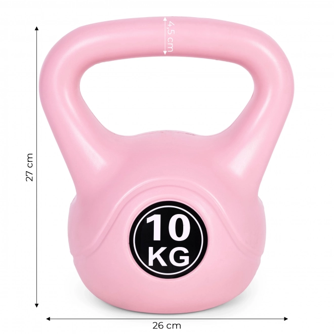 Kettlebell pour exercices rose - 10kg