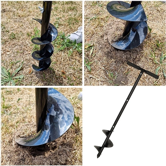 Spiraalvormige handmatige tuinboor