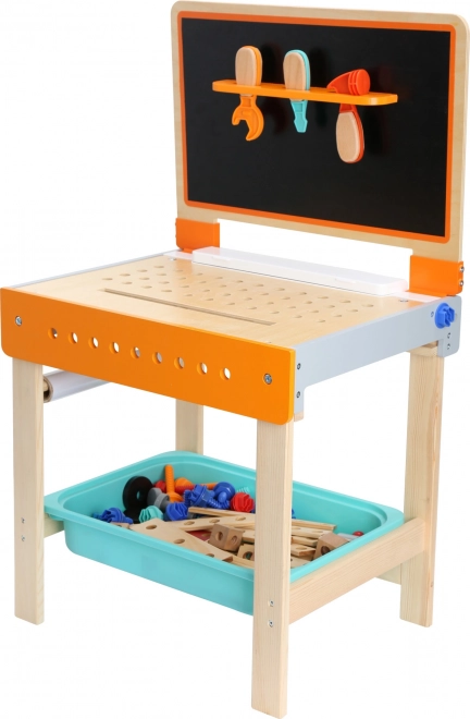 Houten opklapbaar bureau voor kinderen 2in1