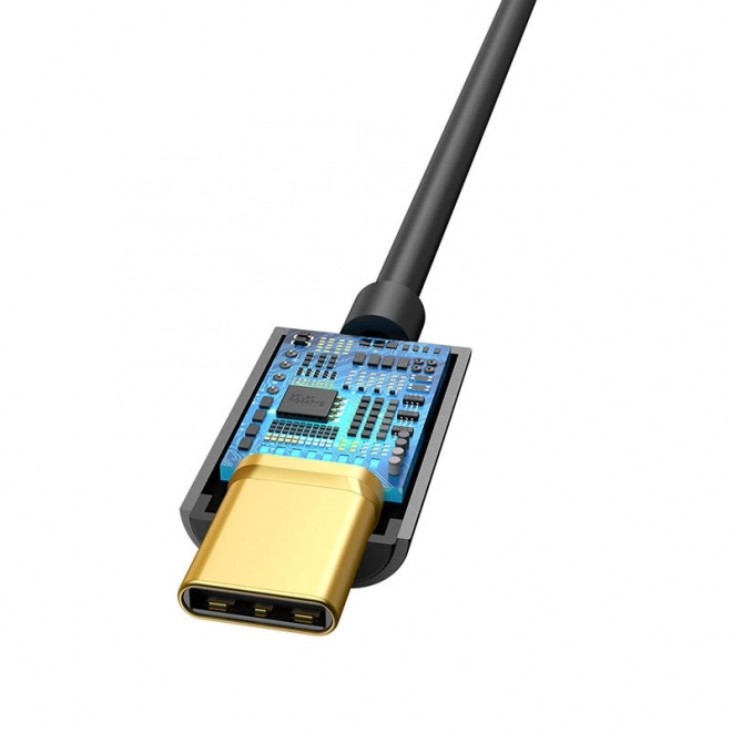 Baseus L54 USB-C mini-jack 3,5 mm geluidsadapter - zwart
