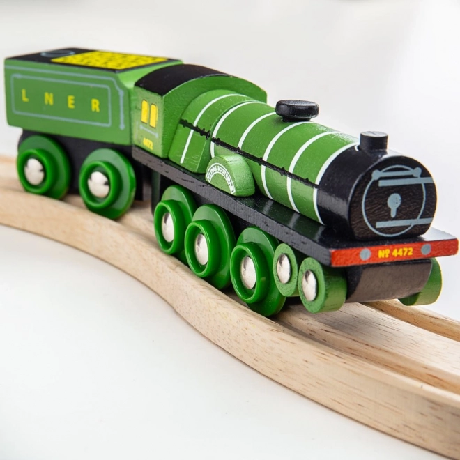 Bigjigs Rail Houten Replika Locomotief Flying Scotsman
