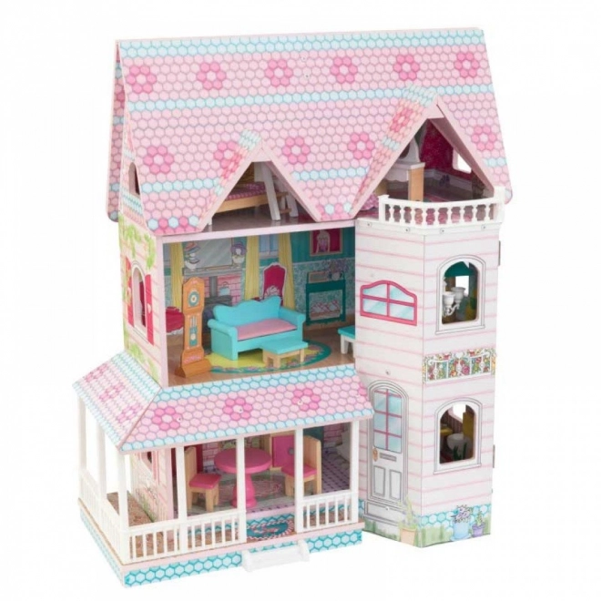 Poppenhuis Abbey Manor van KidKraft met inrichting