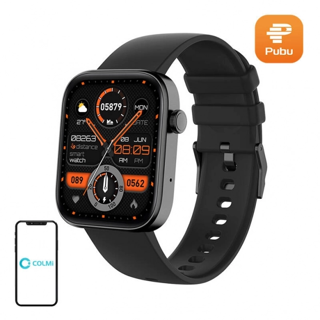 Slim horloge Colmi P71 (zwart)