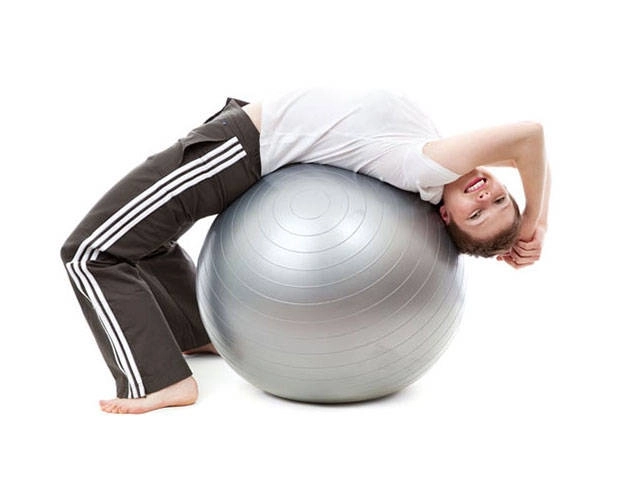 Gym bal met pomp