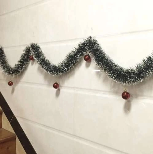 Kerstkrans met sneeuwimitatie 6 m Ruhhy 22310