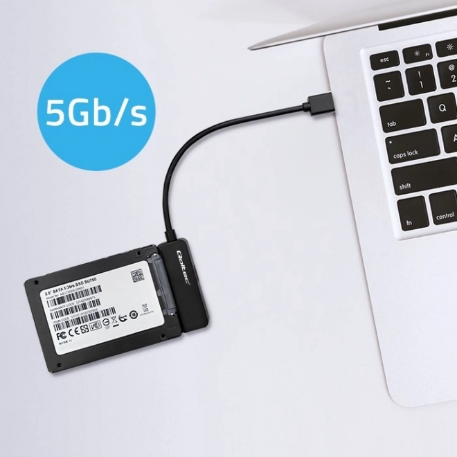 Adaptateur SATA | Adaptateur SSD HDD 2,5" | Super vitesse 5Gb/s | 2TB – USB 3.0