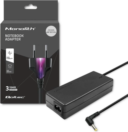 Netzadapter für Acer 65 W, 19 V, 3,42 A, Stecker 5,5 × 1,7 mm + Netzkabel