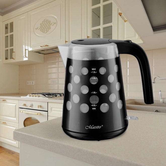 Bouilloire électrique 1,7l 2200W "DROPS" MR-045-NOIR