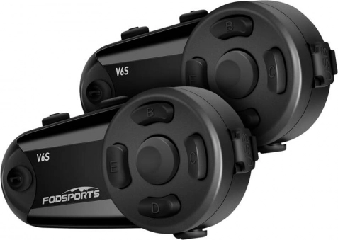 Fodsports V6S Intercom pour motos - Pack double