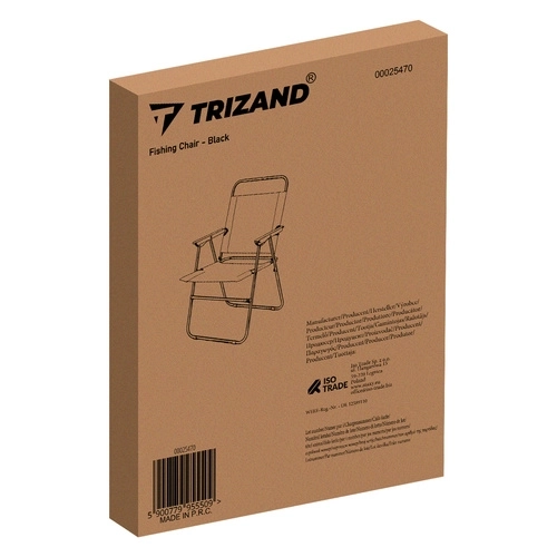 Folding Black Fishing Chair Trizand