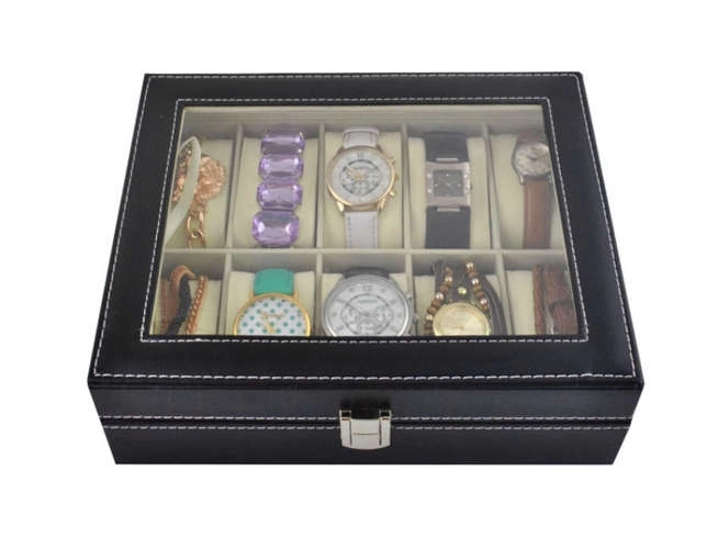 Organizer voor 10 horloges of sieraden