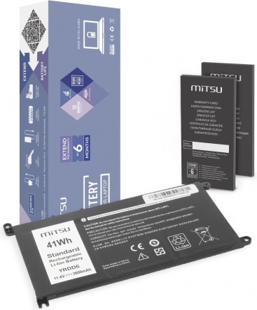 Batterie pour Dell Inspiron 14 5481, 5590 3600 mAh (41 Wh) 11,4 V