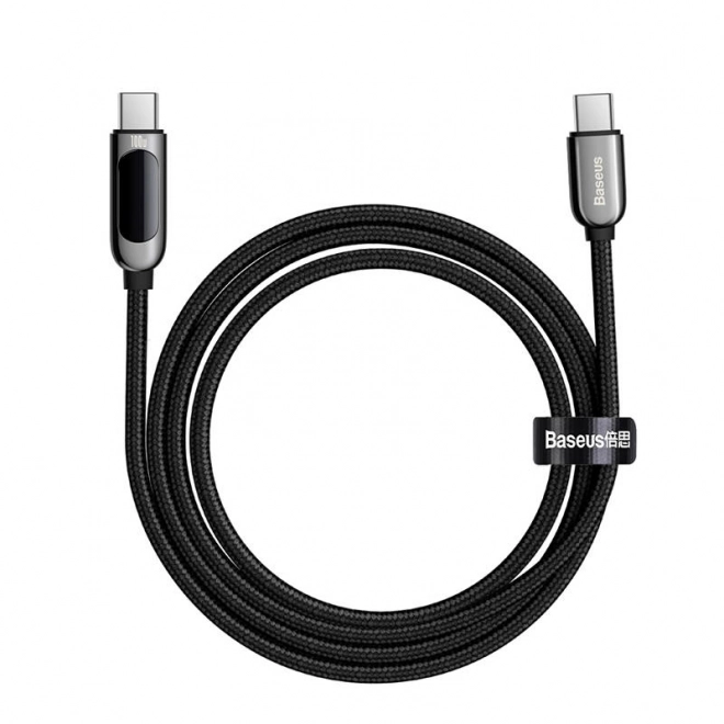 USB-C naar USB-C Displaykabel Baseus, 100 W, 2 m (zwart)