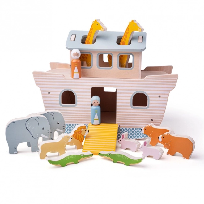 Houten speelgoed Noach's Ark van Bigjigs Toys