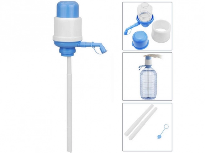 Manual water pump for bottles
