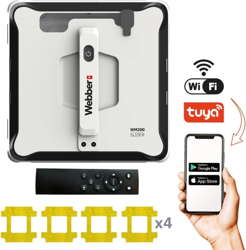 Webber Fensterputzroboter mit App und Wassertank