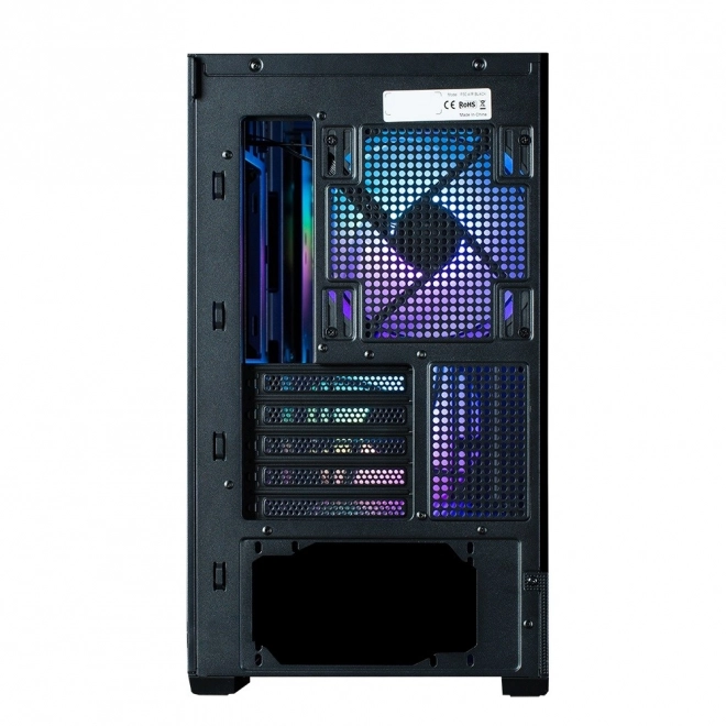 Kast P30 Air mATX Mini Tower met ARGB ventilatoren zwart