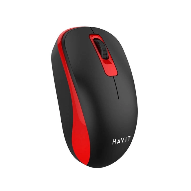 Universal Wireless Mouse Black & Red