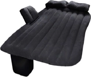 Inflatable car mattress with electric pump 130 × 80 cm – Black