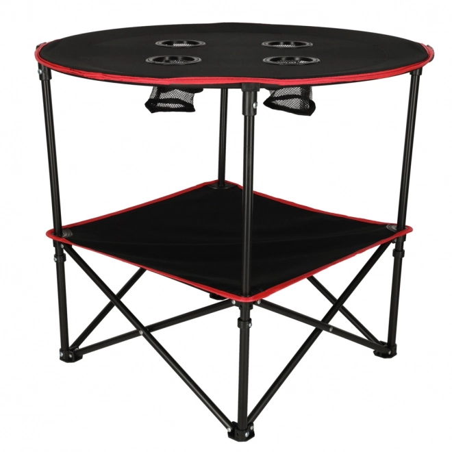Table de camping pliable avec housse noire