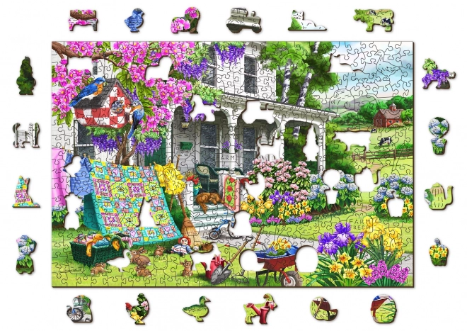Wooden Puzzle Country Garden by WOODEN CITY