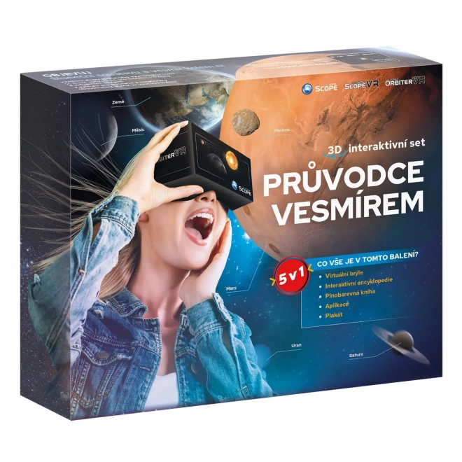 Gids voor de ruimte 5v1 interactieve set 3D in doos 33x26x6cm