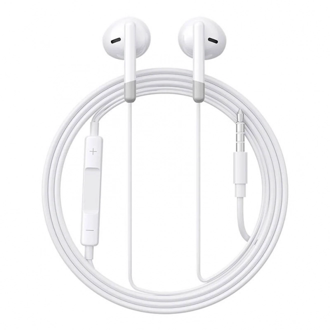 Bedrade oortelefoons JR-EW01, halve in-oor (wit)
