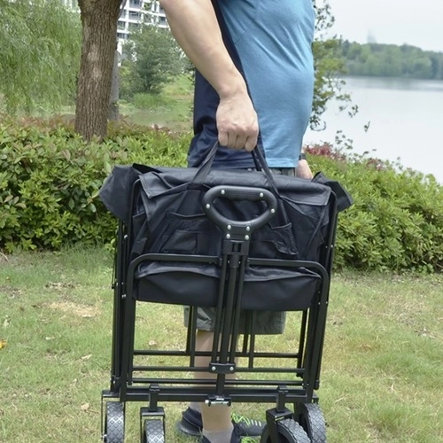 Foldable Transport Cart for Garden and Beach