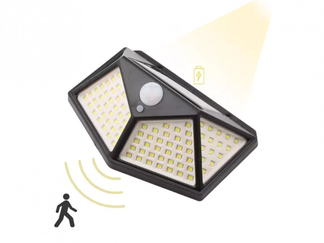 Zonne-lamp met bewegingssensor en 100 LED